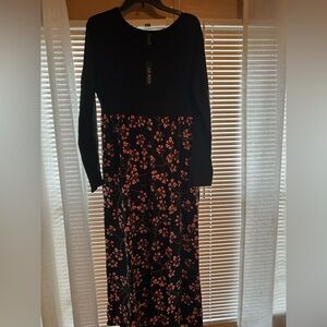 Db moon long sleeve maxi dress